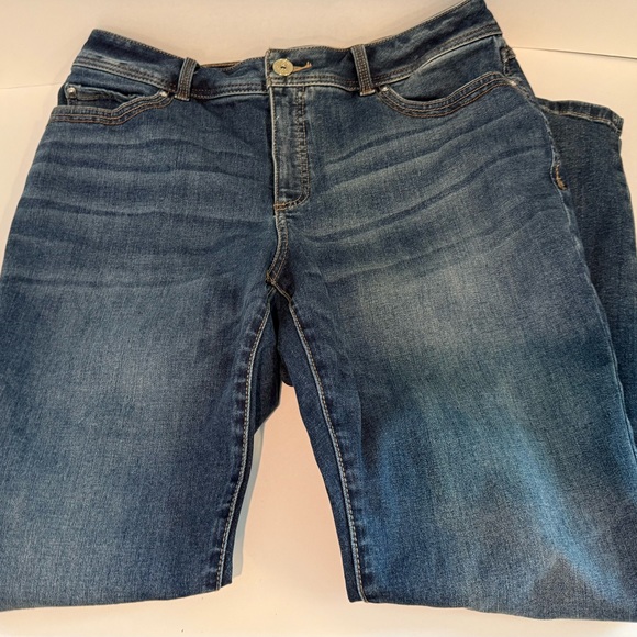 INC Denim Skinny Leg Curvy Fit Jeans Women's Sz.12 Blue 5-Pocket - Picture 5 of 11